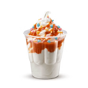 Celly Sundae with Hot Caramel Sauce