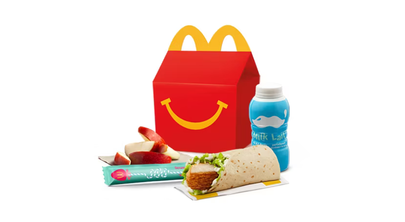 Chicken Snack Wrap Happy Meal with Crispy Chicken