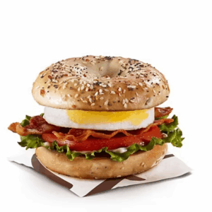 Egg BLT Bagel with Everything Bagel