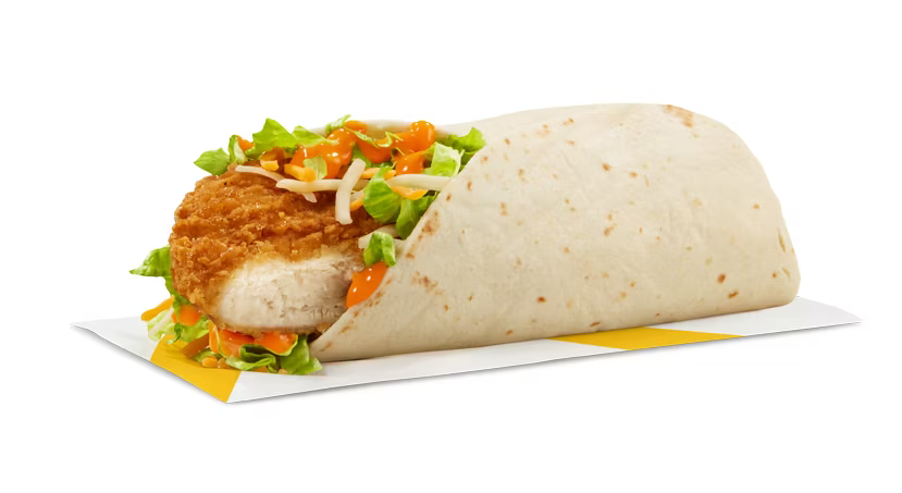 Spicy Buffalo Chicken Snack Wrap with Crispy Chicken