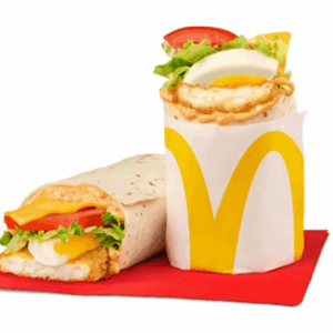 Spicy Egg & Hash Brown Breakfast Wrap